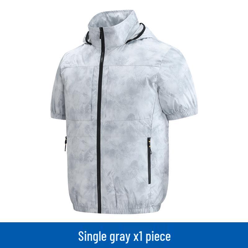 Summer Cooling Suit: High-Tech Fan Vest and Camouflage Fishing Vest for Men