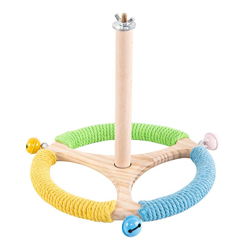 Parrot Toy Rotating Windmill Stand for Budgies & Lovebirds