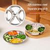 Onlycook 304 Edelstahl geteilte tiefe Teller