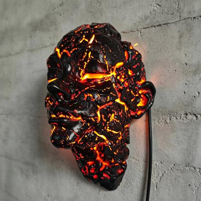 Nová Resinová Nástěnná Lampa Lava Breeze - Kreativní Dekorace, Prémiový a Specializovaný Závěsný Prvek