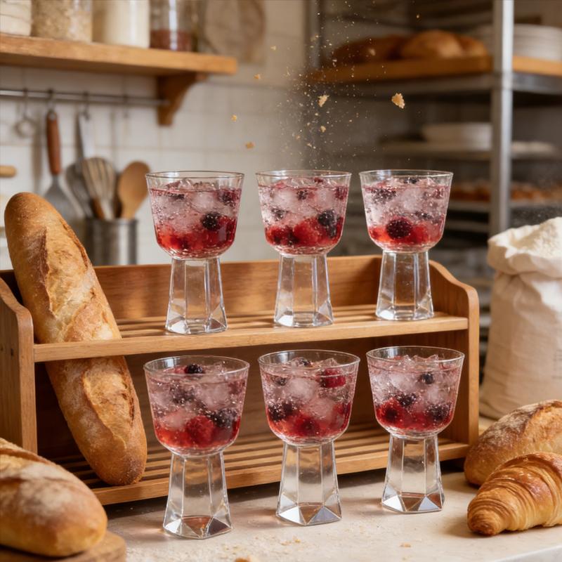 15ml/20ml Exquisite Saftgetränkebecher Luxuriöser Cocktailglas mit dickem Boden Party Transparentes Whiskeyglas Brandy Likörglas