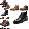 Elegant Mens Pu Leather Ankle Boots With Beautiful Detail And Comfortable Fit