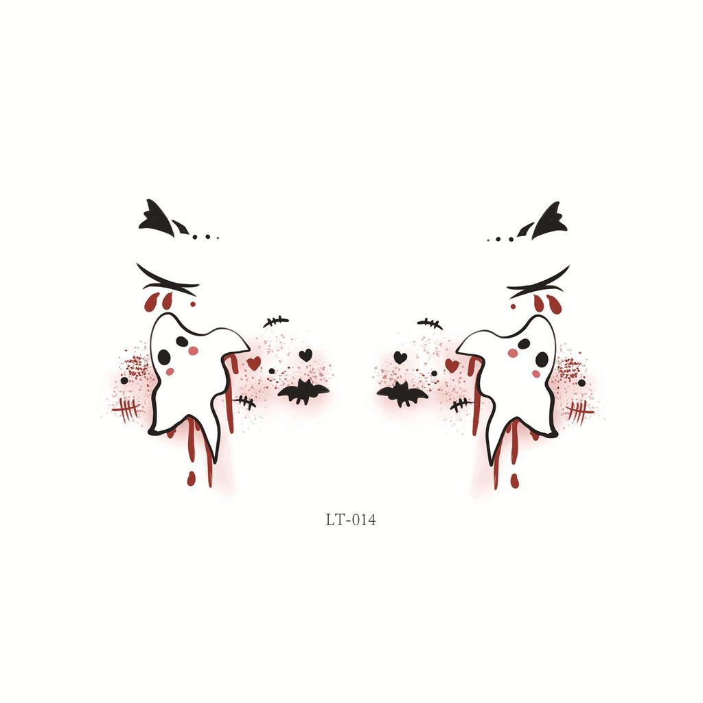 Halloween Gesicht Augen Aufkleber Eye Liner Lidschatten Temporäre Aufkleber Aufkleber Für Frauen Mädchen Halloween Kostüm Cosplay Bekleidung Zubehör Party