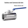 Cantonese Style 201 Stainless Steel Ball Valve, Internal Thread, 1/2"-2", One-Piece Design