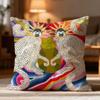 Popular P-Ppaige gemmeled Cushion Cover Soft Washable Pillow Case Multi-Scene for Couch Bed Travel Office Use