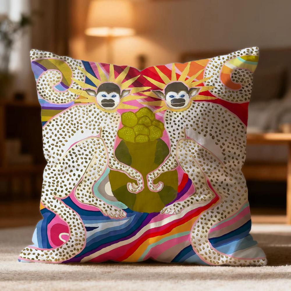 Popular P-Ppaige gemmeled Cushion Cover Soft Washable Pillow Case Multi-Scene for Couch Bed Travel Office Use