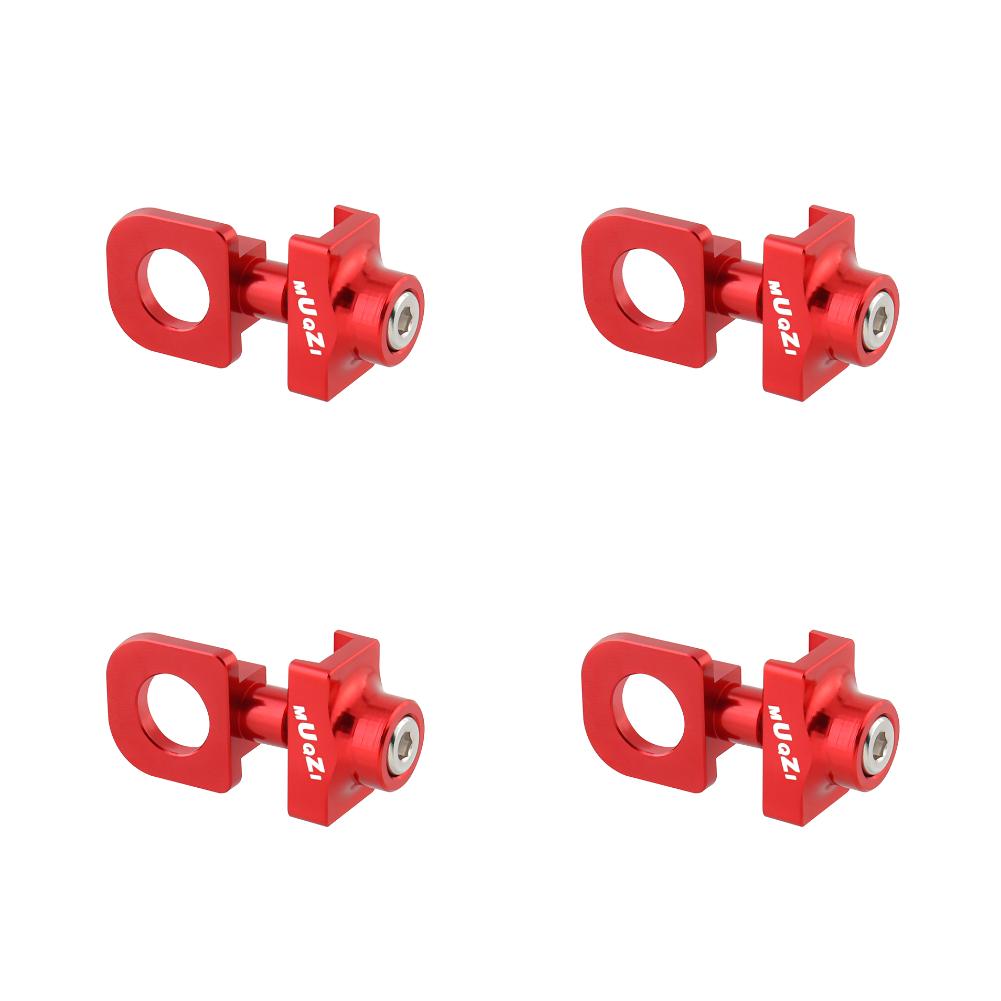 5-1PC Bicycle Chain Adjuster Aluminum Alloy CNC Bike Chain Tension Bolt Screw DIY Modification for Single Speed Bicycle Parts