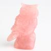 Natural Rose Quartz Owl Power Item Shipped As Owl Good Interior Sculpture, 57mm, One-of-a-Kind, Ornament, Stone, Is, Object, Fortune, Decor,