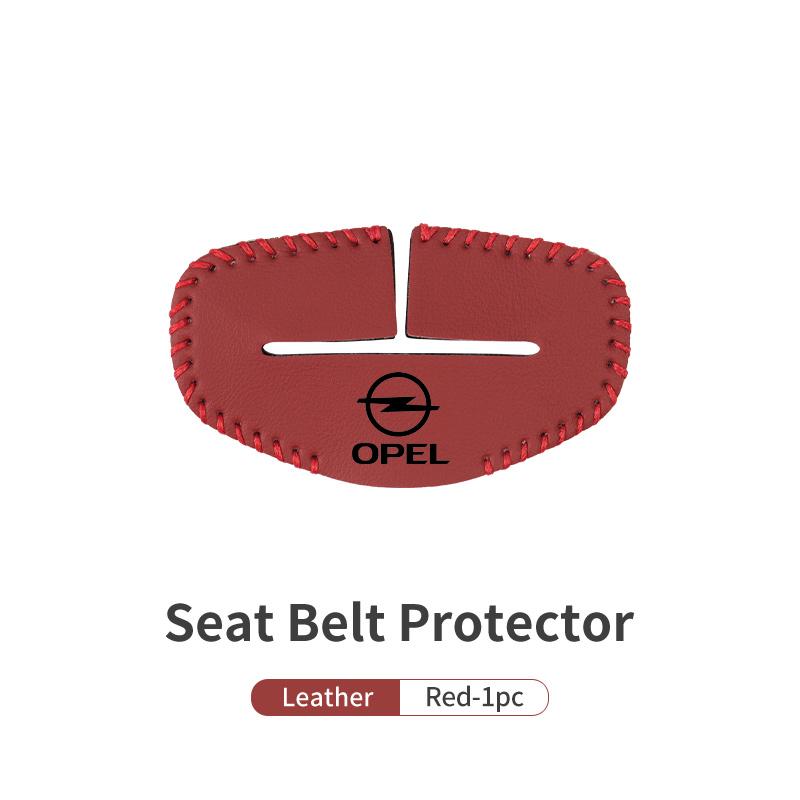 Car Seat Belt MJGX47 Buckle Plug Leather Protective Cover For Opel Meriva Mokka Grandland Vectra Zafira Vivaro Antara