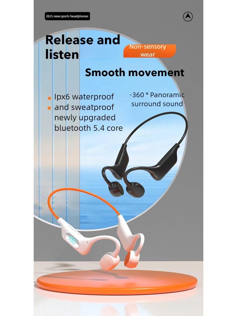 Wireless In-Ear Bluetooth Sports Headphones with Ear-Hook and Card Slot, Universal Stereo Sound.