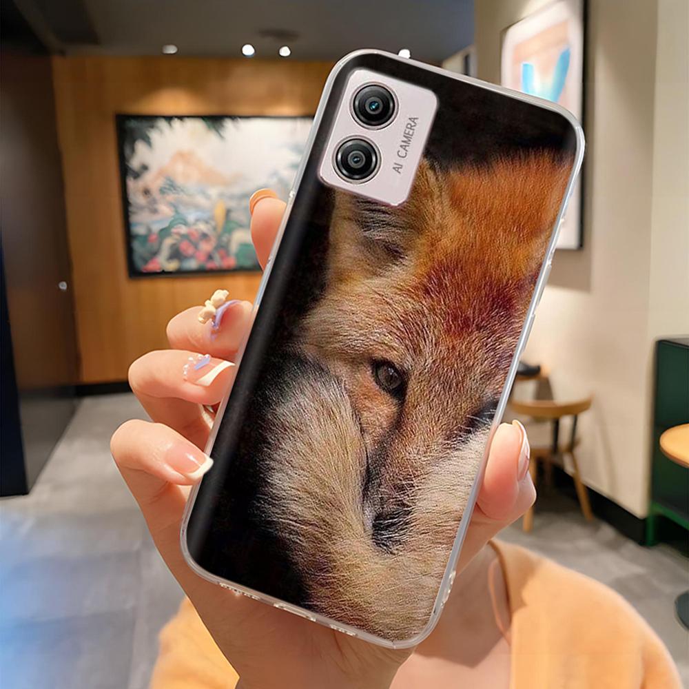 Etui Do Motorola Moto E13 Miękki Przezroczysty TPU Silikonowy Uroczy Kreskówkowy Panda Tylna Pokrywa Do Moto E13 motoE13 Futerały Etui Odporne Na Wstrząsy