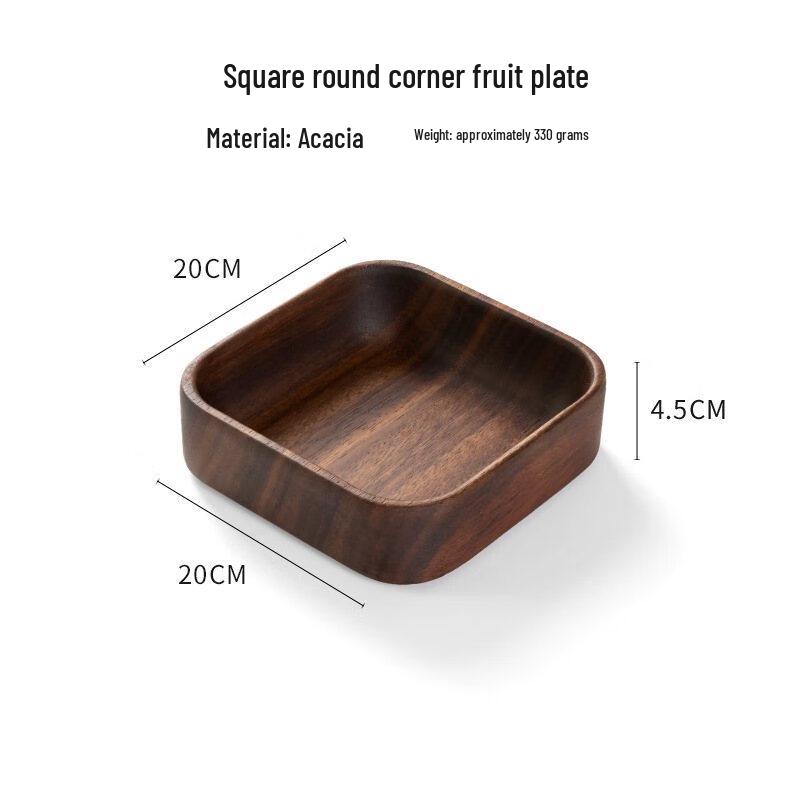 

ZISIZ Wooden Fruit and Snack Tray