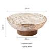 Abay High-footed Galaxy Plastic Fruit Salad Bowl
