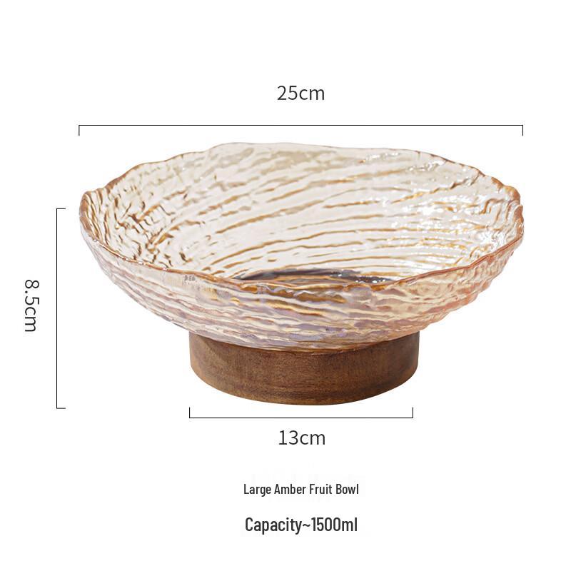 Abay High-footed Galaxy Plastic Fruit Salad Bowl