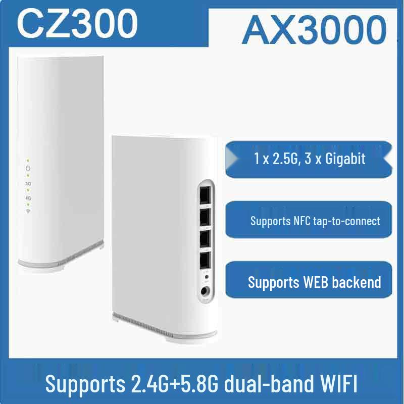 5G WiFi6 Dual-Mode Router with 4 Gigabit Ports, Supports Dual Band AX1800 (CZ200)