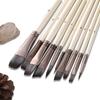 10Pcs/Set Nylon Paint Brushes Watercolor Miniature Art Drawing Kit  for Acrylic Oil Painting