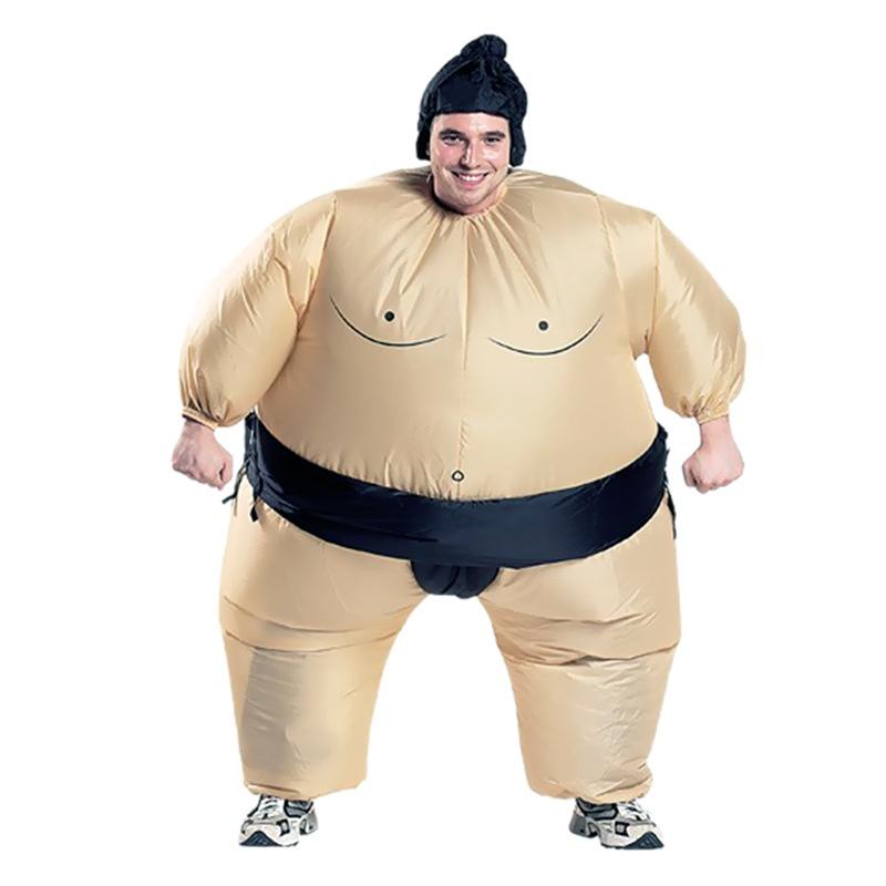 Kids Inflatable Adults Sumo Costume Wrestler Party Fat Suit Costume Cosplay