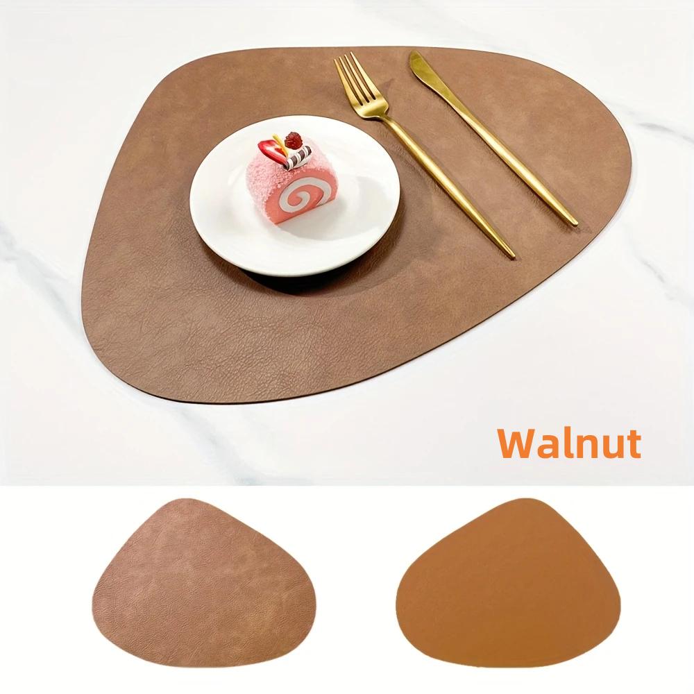 Faux Leather Placemats - Waterproof - Wipe Clean - Heat Resistant - Anti Slip Dining Table Place Mats,Suitable for Indoor