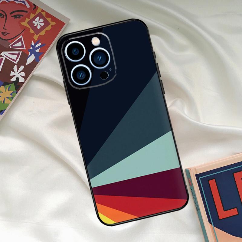 Retro Stripes Aesthetic Vintage Case For iPhone 15 14 13 12 11 Pro Max XR X XS Max 7 8 Plus SE 2020 12 13 Mini Back Cover