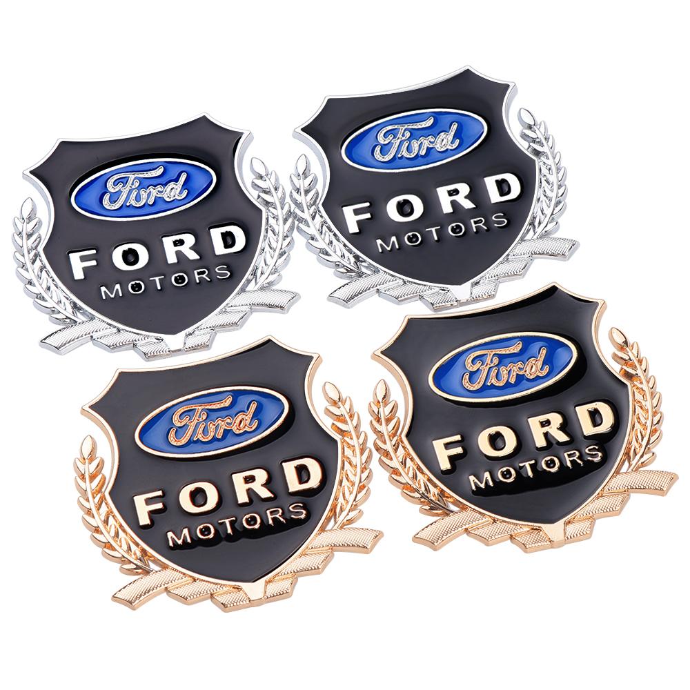 3D Metal Car Badge Body Trunk Sticker Auto Window Refit Decal Accessories For Ford Ranger Focus Kuga Mustang MAX Transit Mondeo