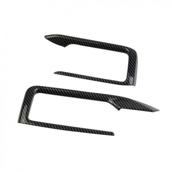 Carbon Fiber Style Dashboard Side Air Vent Outlet Cover Trim For GMC Yukon XL