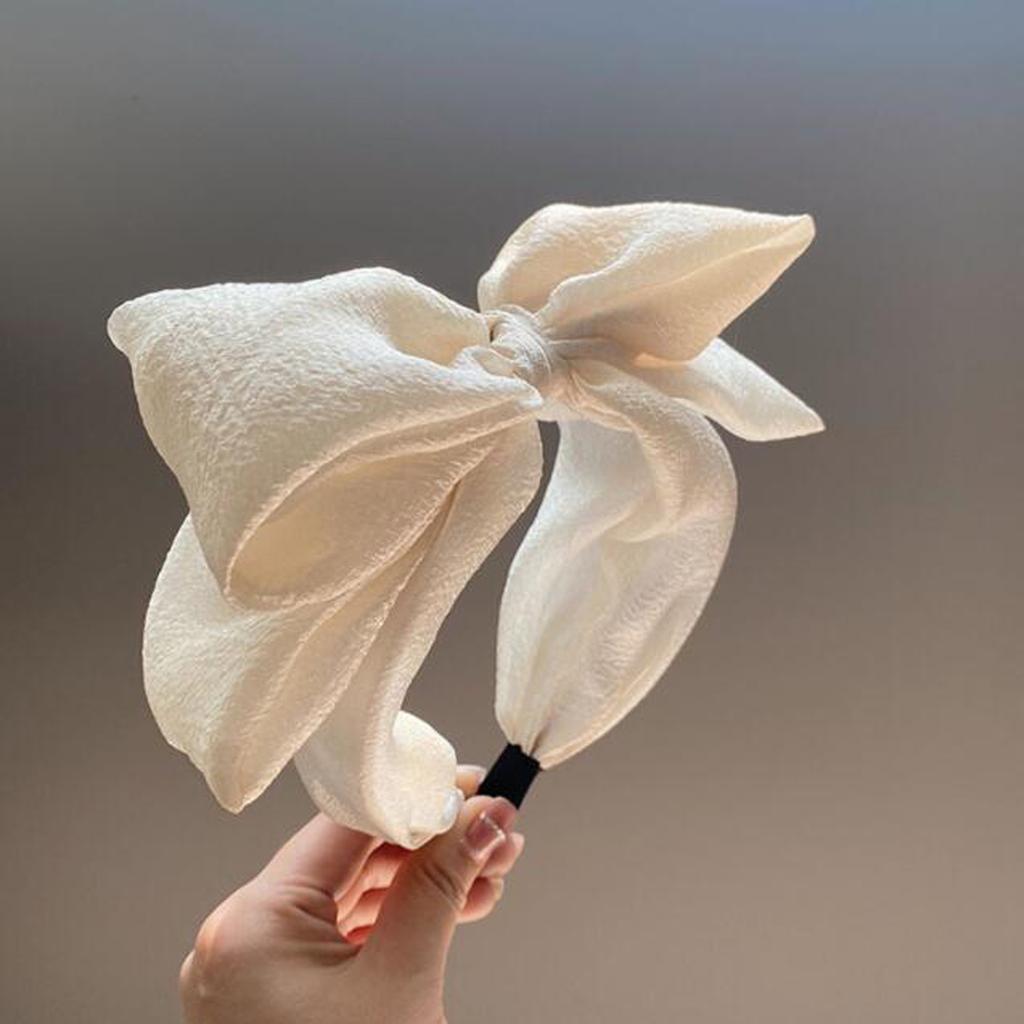 PROLY New Fashion Women Headband Double-layer Big Bowknot Hairband Wide Side Headwear Girls Summer Turban Hair Accessories