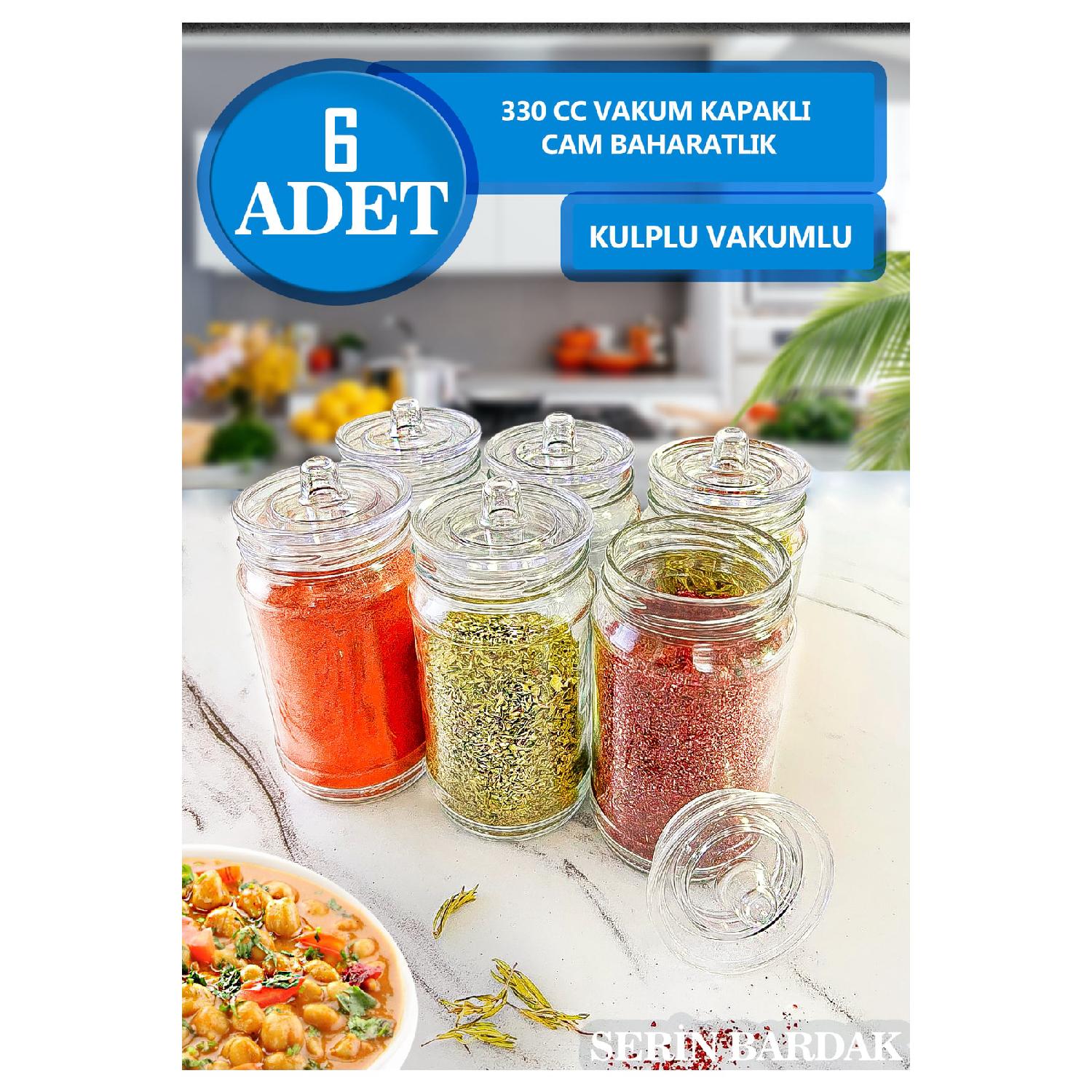 

Стеклянный набор специй из 6 предметов с ручкой и вакуумной крышкой