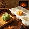 Flexible Silicone Chocolate Mold 3D Pumpkin Candle Mold, Food-Grade Non-Stick DIY Baking Plaster Ornament Craft Halloween Themed for Mousse Cakes And