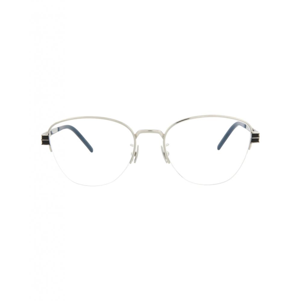

Saint Laurent Cat Eye Frame Metal Optical Frames Silver Silver Transparent One Size