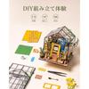 Rolife Miniature Dollhouse Kit Flower Shop with LED Lights DIY Model Toy for Kids and Adults