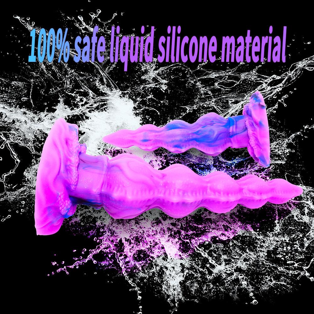 Liquid Silicone Butt Plug Set for Beginner & Advanced, Soft Flexible Realistic Anal Sex Toy for Men & Women