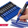 Deli Broad Tip Permanent Markers (Blue, 10-Pack)