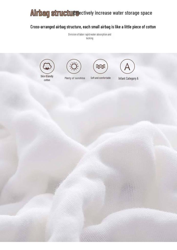 Class A Pure Cotton Gauze Newborn Swaddle and Bath Towel