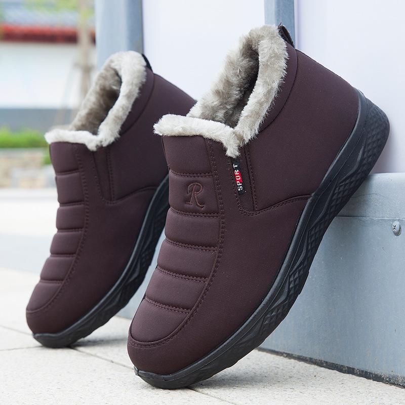 Women s Winter Velvet-Lined Non-Slip Cotton Boots - Unisex, Thickened Beijing Style 35
