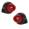 2-Pack LED Side Marker Lights Red | 12V/24V Waterproof Trailer Tail Lights for Truck, RV, Camper, Van, Semi Truck, Boat & Motorcycle – Universal Fit