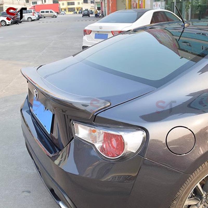TRD Style Carbon Fiber Rear Spoiler Ducktail for Toyota GT86/Subaru BRZ – Tail Lip Stabilizer