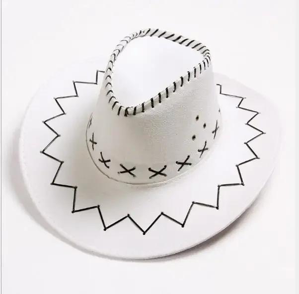 Western Cowboy Style Sun Hats Cowgirls Artificial Suede Wide Brim Leisure Woman Accessories Hats Head Decoration Handsome Hats
