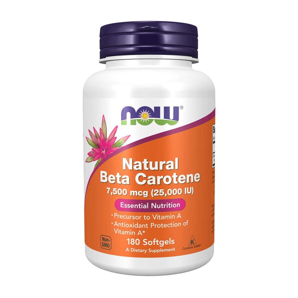 

Natural Beta Carotene 7500 mcg (25000 IU), 180 Softgels