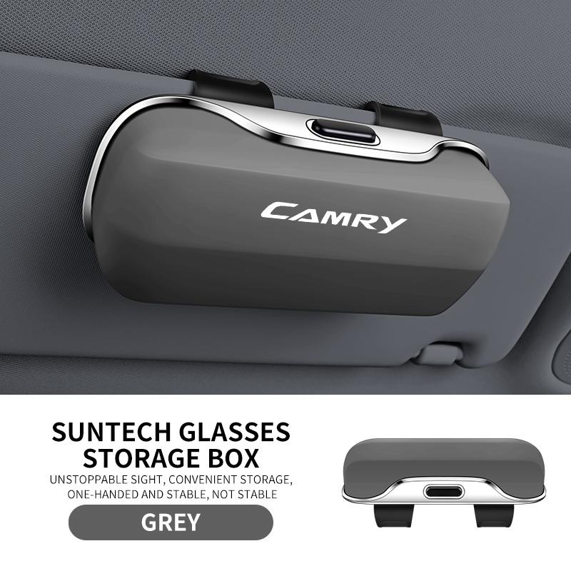 Car Eyewear Case Box Sunglasses Holder Sun Visor Storage Protective Frame Box Glasses Clip Portable For Toyota Camry