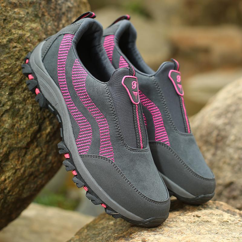 Fashion Outdoor Men's Casual Shoes Sneaker Outdoor Climbing Soft Comfortable Running Shoes Suede Leather Anti-skid Walking Footwear