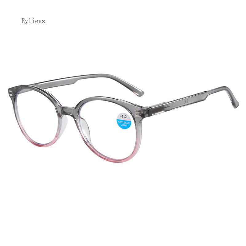Vintage Ultralight Reading Glasses Men Women Round Glasses Frames for Read Female Black Blue Eyeglasses Glasses Frame +100 +150