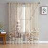 Marine Elements Lighthouse Vessel Sheer Curtains for Living Room Modern Voile Curtain Bedroom Tulle Curtains Window Drapes Decor