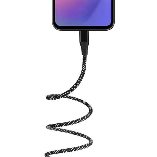 Type-C USB-A Aluminum Braided Nylon Jacket Data Cable Pure Copper Conductor for Android Phones 3A Fast Charging USB3.0 60W