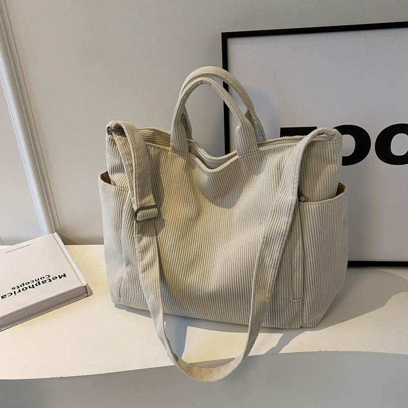 

Сумка через плечо, сумка из джинсовой ткани, сумка-тоут большой вместимости для поездок на работу, школьная сумка с одним плечевым ремнем, сумочка A-DH бежевый