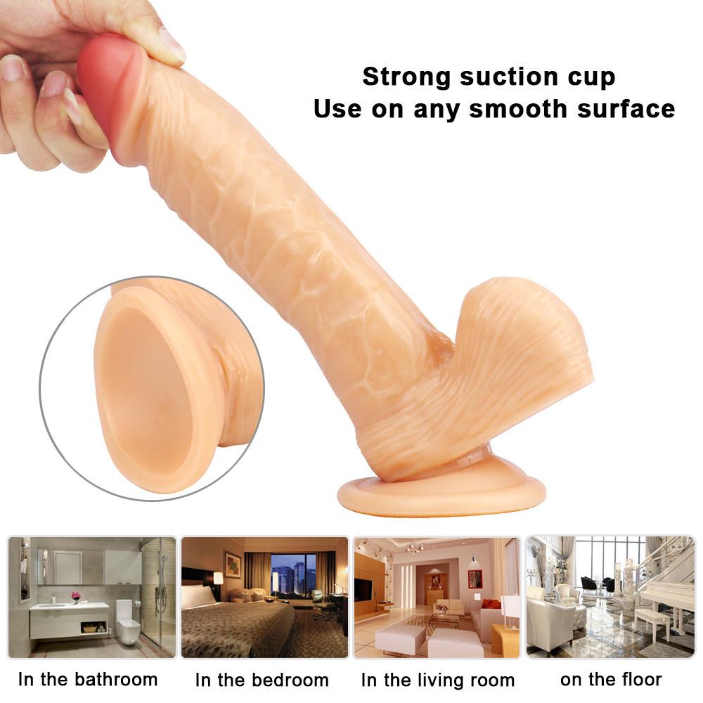 24cm Huge Dildo with Suction Cup Dildo for Anal Lifelike Dildo Realistic Penis Sex Toys for Woman Adult Sex Shop 18+ Good