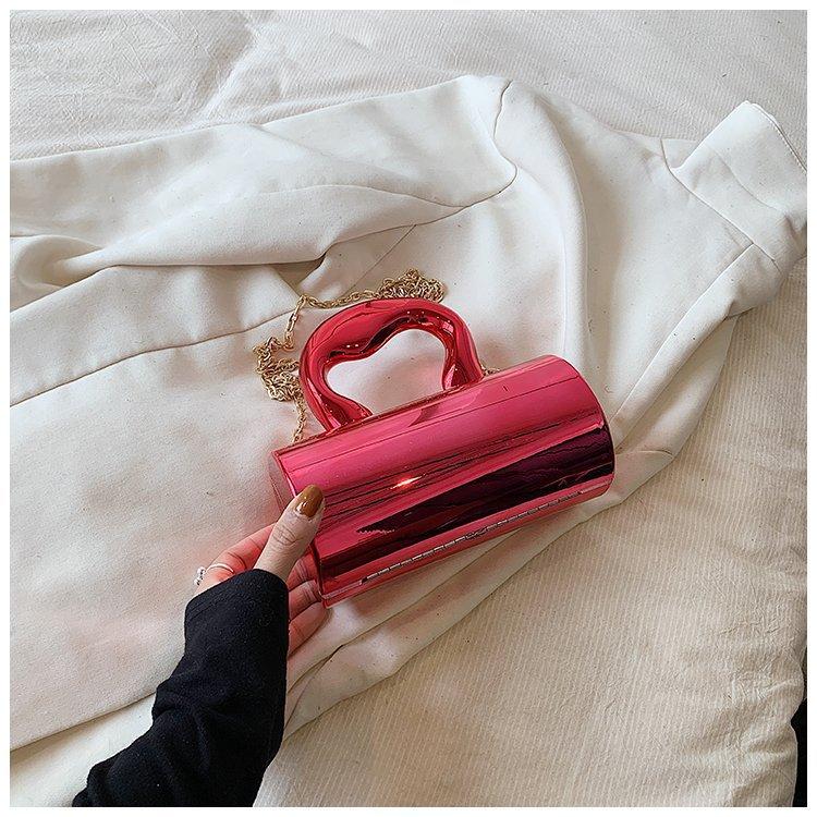 

Популярная акриловая модная сумка женская новая иностранная стильная универсальная однотонная сумка-коробка свежая и элегантная сумка-мессенджер One size розы красного