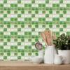 10 unids/set autoadhesivo estilo mosaico simulación azulejo pegatinas de pared sala de estar cocina baño hermosas pegatinas de costura suministros de decoración del hogar
