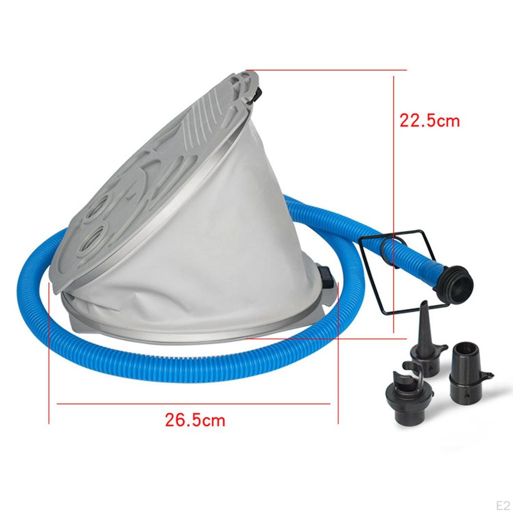 High Pressure Foot Pump Inflator for Inflatable Boat Kayak Canoe Raft Airbed