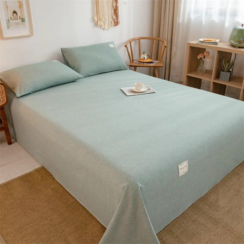 1PC 100% Yarn-dyed High-quality Cotton Washed-cotton Bedspread Set Checked Printed Bedspread Single Double Right Angle Bedspread