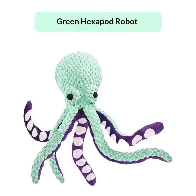 Durable Octopus Dog Chew Toy For Aggressive Chewers Squeaky Interactive Anxiety Relief Pet Toy Suitable For All Dog Breeds